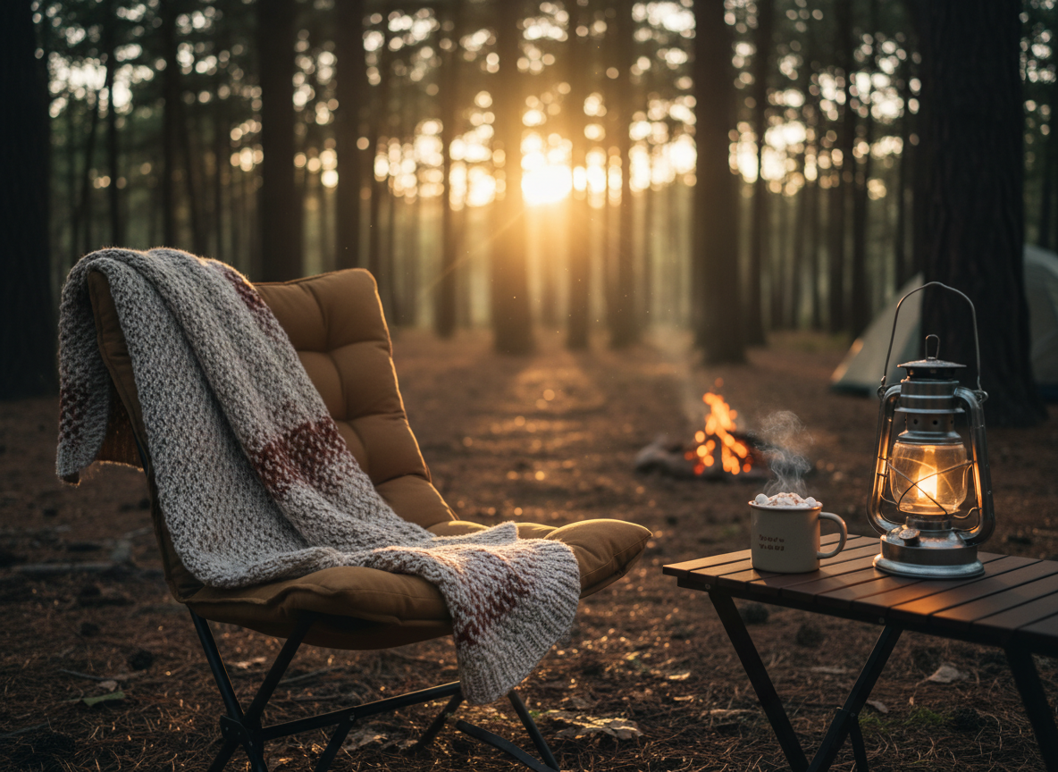 Comfortable camping gear for a relaxing camp experience